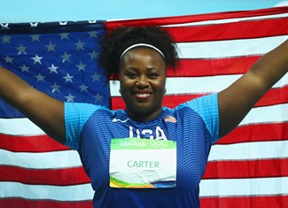 michelle carter gold medal shor put women