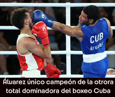 el cubano Erislandy Alvarez unico campeon olimpico de la otra potencia en este disciplina olimpica