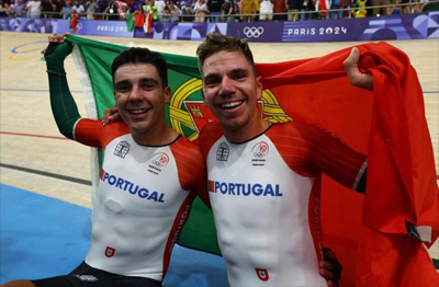 Portugal, Iuri Leitao and Rui Oliveira, gold medal men's madison