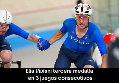 Elia Viviani, three medals in three olympics games