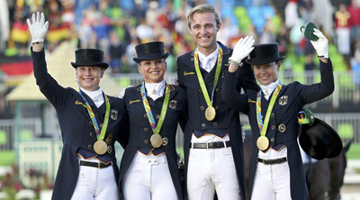 jumping team france gold medal