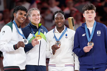 Women's podium 63kg