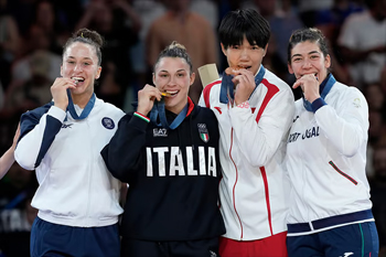 Women's podium 78kg