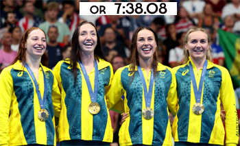 Australian relay gold medal & olympic record