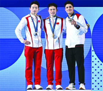 podium men 3m springboard