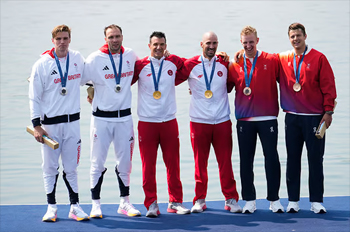 men's podium coxless pair