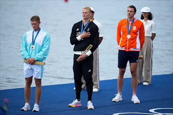 men's podium Single scull