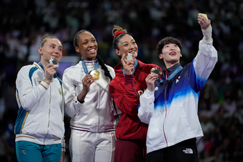 Women's podium +67kg