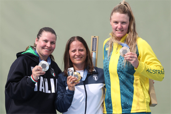 women's podium Trap