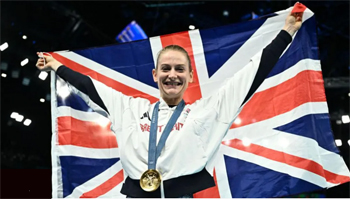 Briony Page medallista de oro por segunda vez tras ganar en Tokyo en la competicion femenina de trampolin