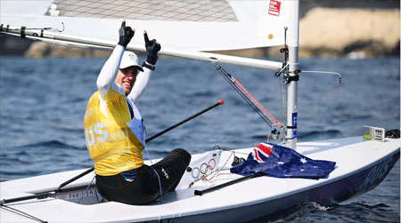 gold medal in Dinghy Matt Wearn