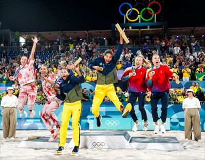 women's podium