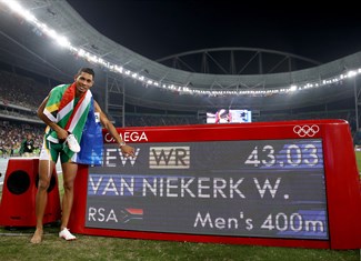 van niekerk world record and olympiic champion