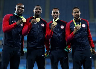 usa gold medal 4 x 400 m men