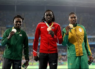 podium 800 m women