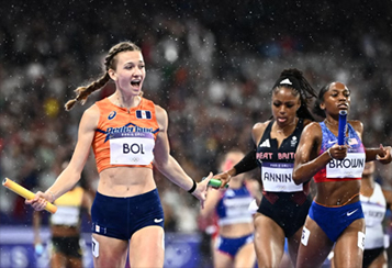 Femke Bol comanded the olympic champion team, Netherlands