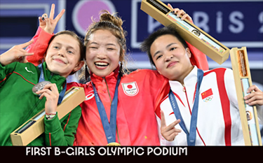 first b-girls olympic podium