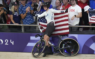 Jennifer Valente gold medal women's omnium