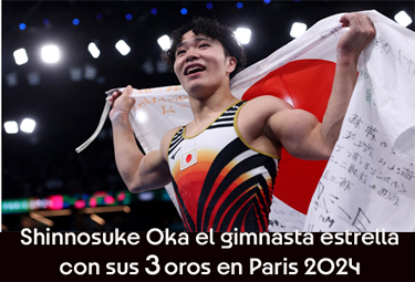 Shinnosuke Oka gran triunfador de estos juegos en la gimnasia