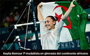 Kaylia Nemour first African olympic champion in gym