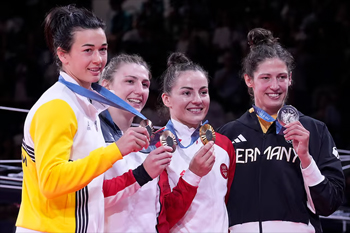 Women's podium 70kg