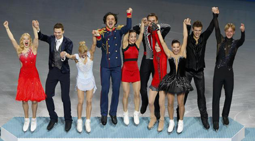 rusia gano la primera competicion por equipos dentro de la modalidad de patinaje artistico