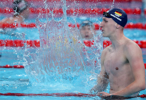 German Lukas Maertens gold medal in 400 m freestyle