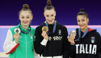 Podium del all around Paris 2024