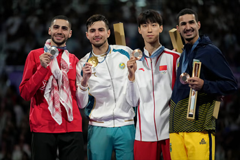 Men's podium 68kg