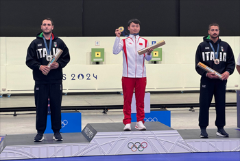 men's podium 10m air pistol