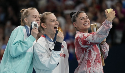 podio de la competicion femenina