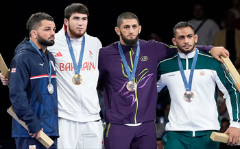 men's podium freestyle wrestling 97kg